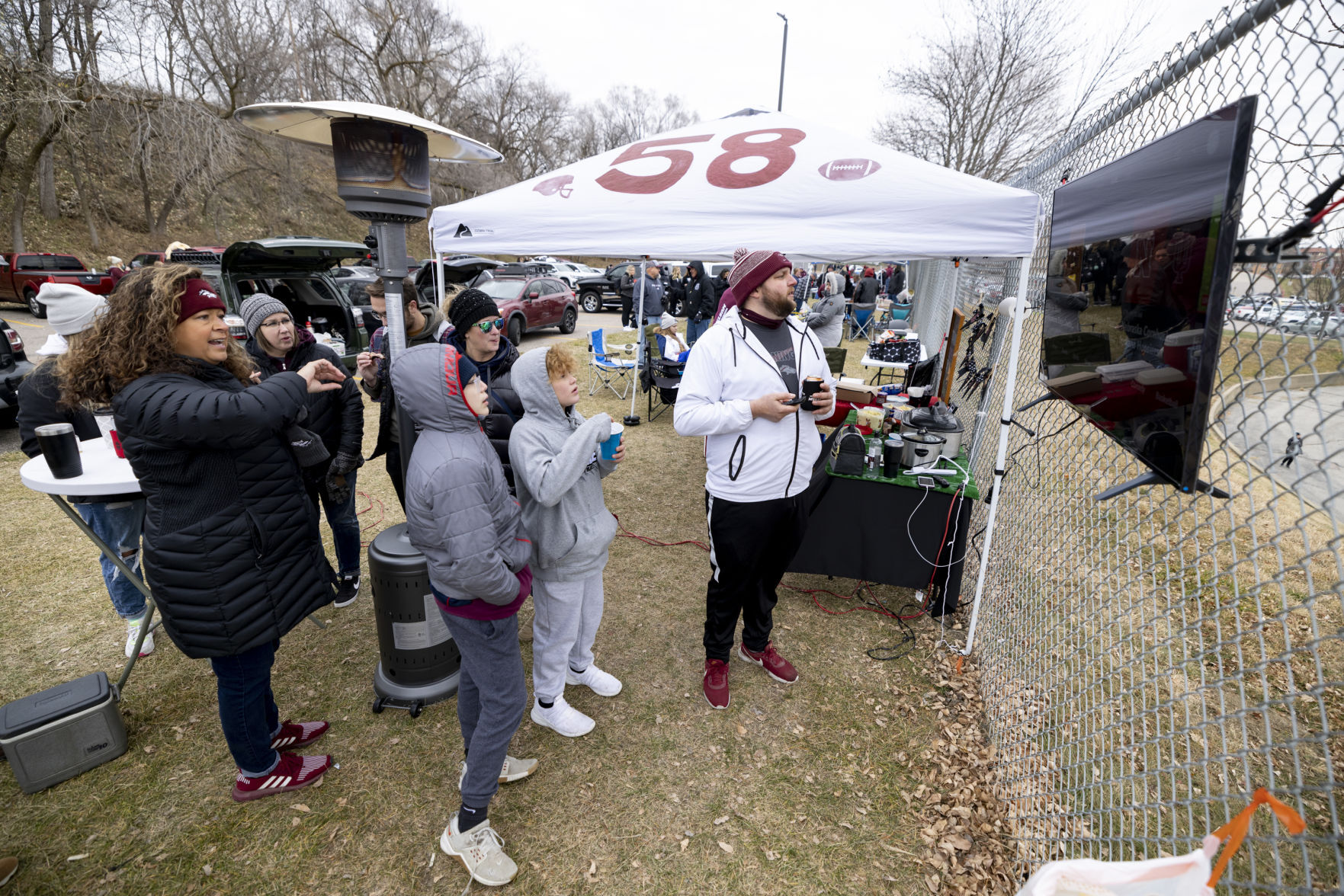 Tailgating before Morningside plays Northwestern